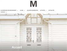 Tablet Screenshot of maison-environnement.org